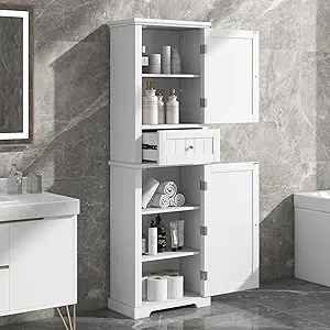 Bathroom Linen Closet Built In Ideas for Tight and Narrow Spaces